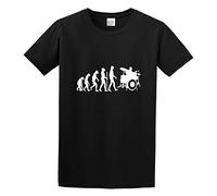 Drummer Evolution Funny Drums Humor Gift Idea Band Musician Men's Cotton T-Shirt Black Shirt Top Tee S