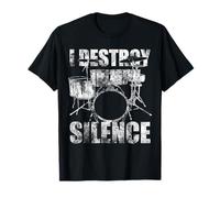 Drummer Je Détruis Le Silence Batterie T-Shirt