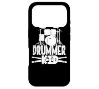 Drummer Kid Drummer Ensemble de Batterie Garçon Coque pour iPhone 17 Pro