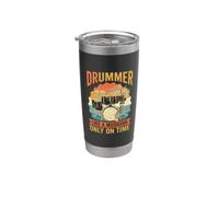 Drummer Like a Musician Only on Time Kit batterie vintage Sunset Gobelet isotherme en acier inoxydable double paroi