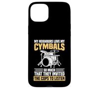 Drummer Marching Band Voisins Percussionniste Coque pour iPhone 15 Plus
