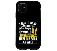 Drummer Percussion Section My Solo Marching Band Cymbales Coque pour iPhone 11