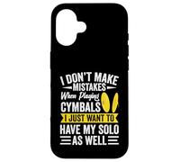 Drummer Percussion Section My Solo Marching Band Cymbales Coque pour iPhone 16