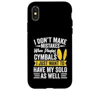 Drummer Percussion Section My Solo Marching Band Cymbales Coque pour iPhone X/XS