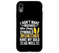 Drummer Percussion Section My Solo Marching Band Cymbales Coque pour iPhone XR