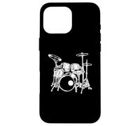 Drummer percussionniste Drum Kit Rock Musique Coque pour iPhone 16 Pro Max
