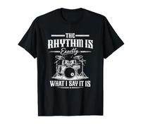 Drummer Rhythm Drum Set Percussion Musicien T-Shirt Graphique avec Valeur
