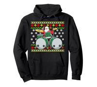 Drummer Santa Drums Moche Noël Motif percussionniste Sweat à Capuche
