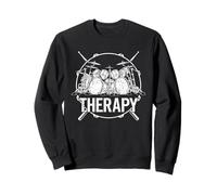 Drummer Therapy Ensemble de Baguettes de Batterie croisées Sweatshirt