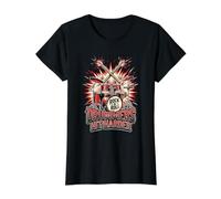 Drummers Hit Harder Drummer Fan Drum Rock and Roll Ensemble de Musique T-Shirt Graphique avec Valeur, Femme, Noir, L