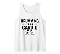 Drumming is My Cardio Fun Drummer Workout Amateur Débardeur