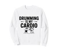 Drumming is My Cardio Fun Drummer Workout Amateur Sweatshirt