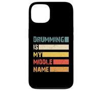 Drumming is My Middle Name, Batterie rétro Style Grunge Coque pour iPhone 13