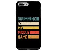 Drumming is My Middle Name, Batterie rétro Style Grunge Coque pour iPhone 7 Plus/8 Plus