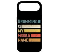 Drumming is My Middle Name, Batterie rétro Style Grunge Coque pour iPhone Air