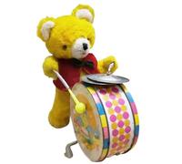 Drumming Rabbit Bround Up Toys, Trumming Bunny fait à la main - Toys de tambour en peluche - Walking Electric Animal Model Interactive pour les de Pâques garçons filles garçons