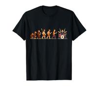 Drumming The Final Stage of Human Evolution Kit Batterie Rouge T-Shirt Graphique avec Valeur