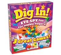 Drumond Park T73478 Dig in - Jeux de société familiaux pour 2 à 4 Joueurs, Jeux de Table 3 en 1 pour Adultes et Enfants à partir de 5 Ans