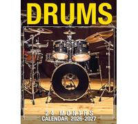 Drums Calendar 2026 - 2027: Spread Joy and Stay Organized with a 24-Month Agenda with US Holidays - Ideal for Gifting or White Elephant Parties, Perfect Christmas Gift