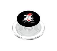 Drums Christmas Music Instrument Band Batteur Rock Xmas PopSockets PopGrip pour MagSafe
