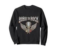 Drums de Guitare Vintage Rock Heavy Metal Cadeau de Naissance Sweatshirt