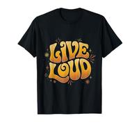 Drums de Guitare Vintage Rock Heavy Metal Cadeau Musique Live T-Shirt