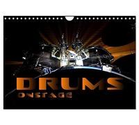 DRUMS ONSTAGE (Wall Calendar 2027 DIN A4 landscape), CALVENDO 12 Month Wall Calendar: Impressive concert photographs and closeups of different drum sets
