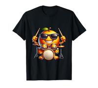 Drums Orange Fruit Rire Batterie Solaire T-Shirt