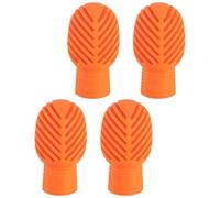 Drumsticks Head Cover - Silicone Drum Mute Tips 3.2x1.7cm Drumstick Protector Caps, Enhanced Toughness Abrasion Resistant Design | Reduces Strengthens Playing Control Durable Stick Guard for Pr