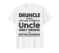 Druncle Definition Funny Uncle Drinking Humour T-Shirt
