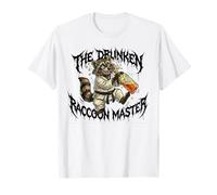 Drunk Drunk Raccoon Master Karaté T-Shirt