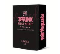 Drunk Risky Night Jeu de cartes à boire pour adulte, 50 cartes, classé X 1.0, jeu de couples avec 22 cartes blanches et 28 cartes noires