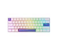 DrunkDeer Clavier de Jeu mécanique TKL G60 à déclenchement Rapide, Clavier à Commutation magnétique, Touches RVB PBT Compact, 60%, 61 Touches USB Filaire, Blanc