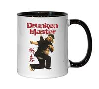 Drunken Master Kung Fu Sifu Tasse à thé ou café en céramique Noir