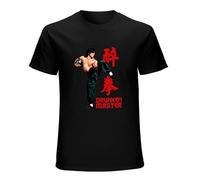 Drunken Master Martial Arts Jackie Chan Men Black T-Shirt Print Unisex Cotton Tee Shirt XXL