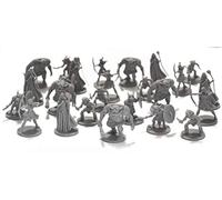 DRUNK'N DRAGON DND Enemies Minis 25 Miniatures fantastiques pour jeux de rôle/Donjons et Dragons - Minis en vrac non peints - Figurines de monstres - Compatible DND