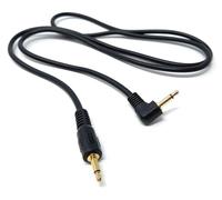 DRUT 1 m 3,5 mm Mono vers Prise Jack Mono 3,5 mm Audio à Angle Droit 1/8" câble AUX Cordon 3,3 Pieds Noir Or