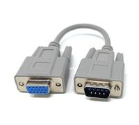 DRUT 20 cm 1 pièce. Adaptateur de câble série D9 mâle vers HD15 Femelle VGA SVGA (9 Broches à 15 Broches), convertisseur 0,6 Pied