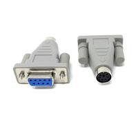 DRUT Adaptateur DB9 Femelle vers PS/2 Mini-DIN 6 Broches Femelle Serial Adapter - Legacy Mouse Converter for Serial Port Devices