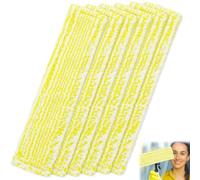 Druuzyl 6 Pièces de Rechange Compatibles Kärcher WV2 WV5 WV6 Plus Premium - Tampons Microfibre pour Aspirateur de Vitres - Accessoires Officiels pour Nettoyeur Fenêtre