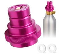 Druuzyl Adaptateur Rapide CO2 pour SodaStream Duo, Recharge Gazéifiée TR21-4, Compatible avec Machines à Soda (Rose) - Connexion Facile & Filetage Trapézoïdal