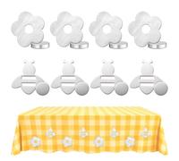 Druuzyl Poids de Nappe 8 Pièces Poids Nappe en Acier Inoxydable Magnétique, Pinces pour Nappe de Table Extérieur Résistant aux Intempéries pour Camping Mariage Jardin Pique-Nique