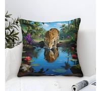 DRVASMXCP Fleurs et plantees Taies D'oreillers Impression 3D Résistant Beauté Plante Décorative Cadeaux Uniques pour Canapé Chambre Chaise Lit 45x45cm