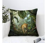 DRVASMXCP Fleurs et plantees Taies D'oreillers Impression 3D Résistant Qualité Plante Décorative Cadeaux Uniques pour Canapé Chambre Chaise Lit 45x45cm