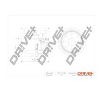 Drve+ DP1110.11.0286 Filtre à huile pour VW