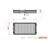 Drve+ DP1110.12.0177 Filtre, air de l'habitacle pour BMW