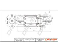 Drve+ DP1110.13.0020 Filtre à carburant pour AUDI,KTM,SEAT,SKODA,VW