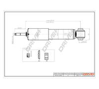 Drve+ DP1610.10.0528 Amortisseur pour VW