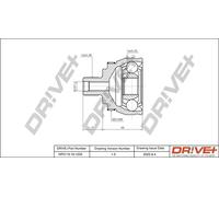Drve+ DP2110.10.1233 Jeu de joints, arbre de transmission pour FORD,SEAT,VW