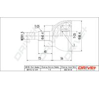 Drve+ DP2110.10.1319 Jeu de joints, arbre de transmission pour MERCEDES-BENZ